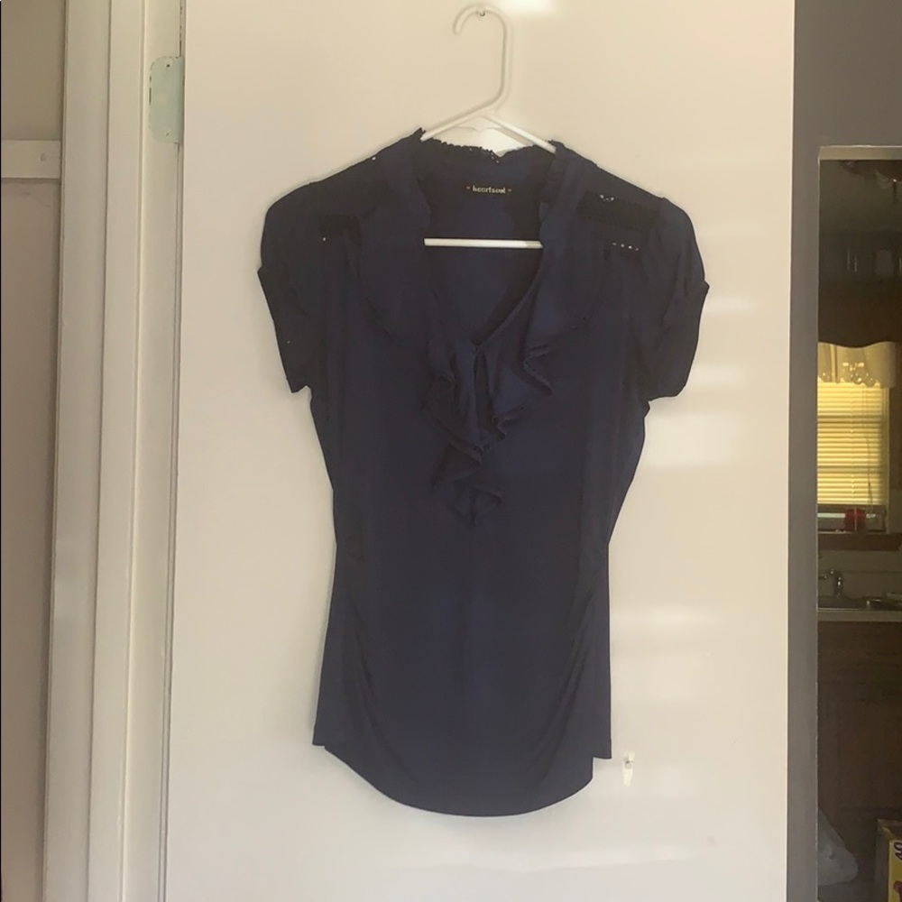Navy blouse